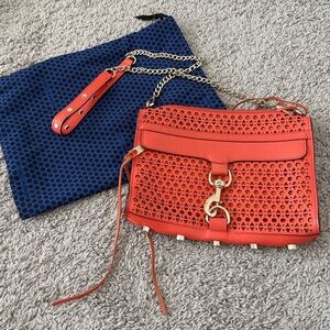 Rebecca Minkoff MAC Salmon Persimmon Orange Crossbody Purse